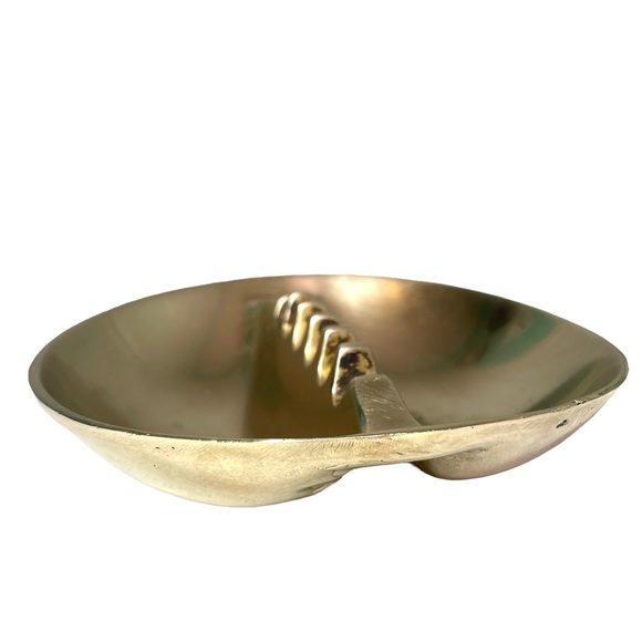 Modernist Brass Ashtray, Norway, 1960s Vintage Ashtary - Picture 6 of 6